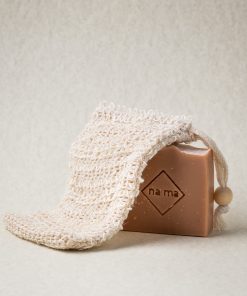 σετ φυσική θήκη σαπουνιού από ίνες σιζάλ με σαπούνι σώματος