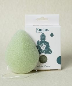 σφουγγάρι προσώπου konjac σε σχήμα δάκρυ (teardrop), με αλόη