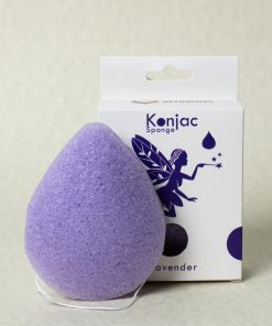 σφουγγάρι προσώπου konjac σε σχήμα δάκρυ (teardrop), με λεβάντα